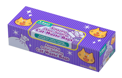 Cat waste bags - XS200blue